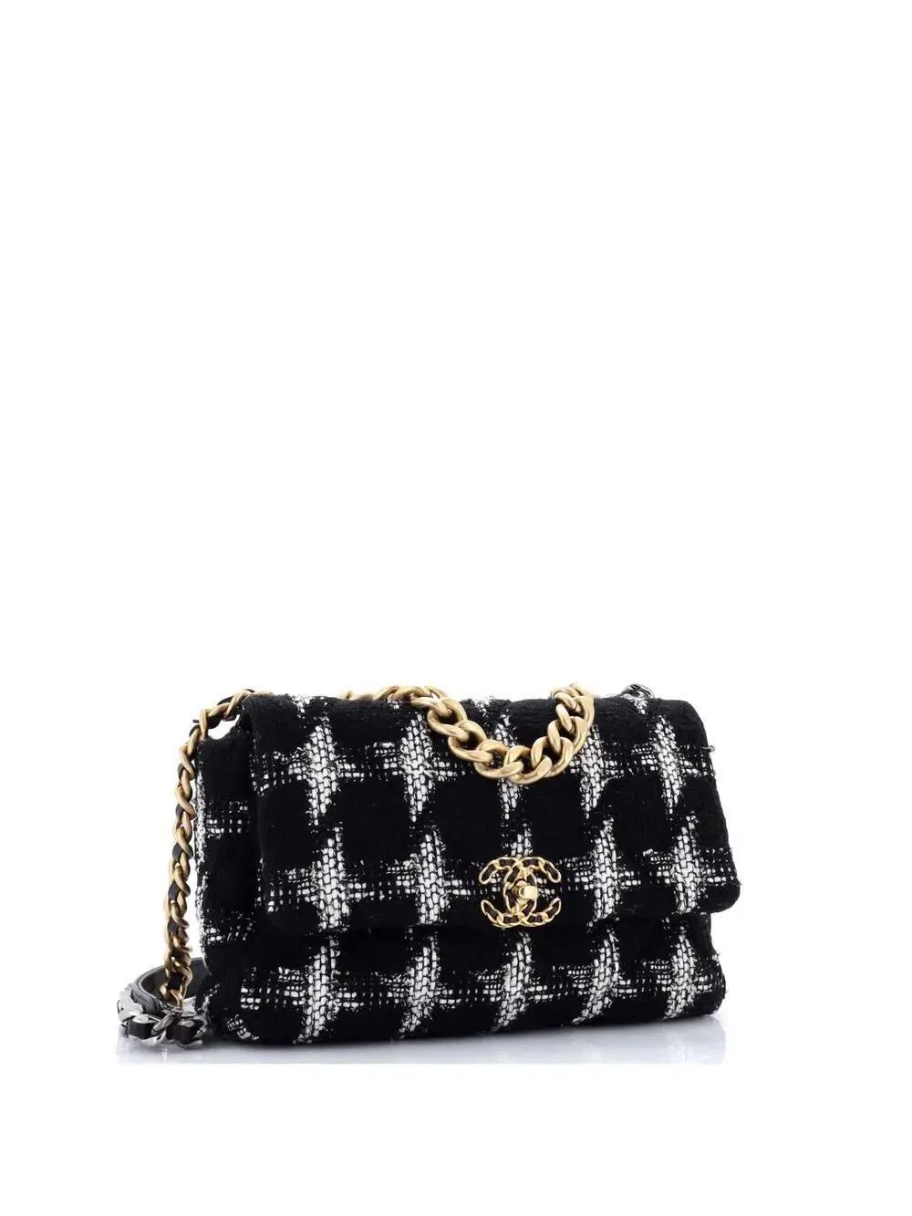 Chanel 19 Flap Bag Quilted Tweed Large #243953C47B
